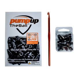 pumpuptheball Sport Ball Inflation Valve Kit (10 Replacement Valves) for Basketball, Soccer, Volleyball and Football