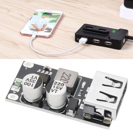 The Lord of the Tools 4Pcs 6-32V 9V 12V 24V to 5V 3A Fast Charging Module USB 3.0 QC2.0 DC-DC Power Supply Regulator Module USB Buck Converter Volt Transformer Board