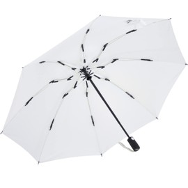 iX-brella Reverse Reverse Opening Fiberglass Pocket Umbrella with Coloured Spokes, White, Pocket umbrella XXL
