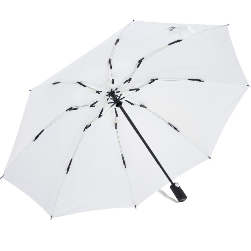 iX-brella Reverse Reverse Opening Fiberglass Pocket Umbrella with Coloured Spokes,