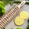 HERB PLANZEN Embossing Rolling Pin for Homemade Pastries Engraved Rolling