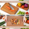 Relxinke Solid Teak Wood Cutting Board One Piece Non Glued