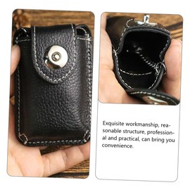 Mikinona car key keys keychain remote key fob car keychains key fob holder for keys key chain key pouch key cover key cover key protector belt Genuine Leather mini