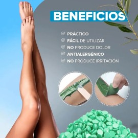 500 Gramos Cera Española Depilación Vello Facial & Corporal