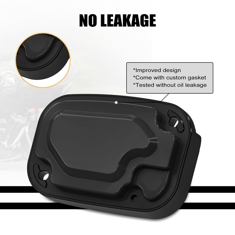 NICECNC Black Clutch Pump Covers Front Clutch Reservoir Cap with