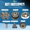 Clutch and Variator Assembly Set with 669 Belt for GY6