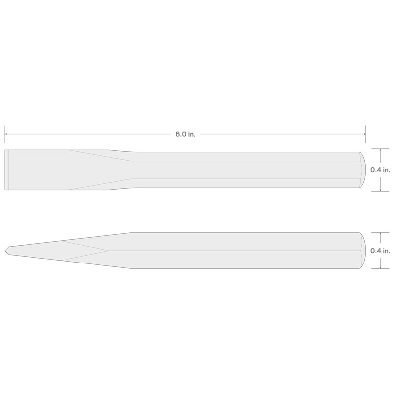 TEKTON 1/2 Inch Cold Chisel | 66005 | Made in