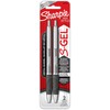 Sharpie S-Gel, Gel Pens, Sleek Metal Barrel, Gunmetal Body, Medium