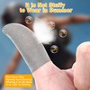 HJZHII Gaming Finger Sleeves, 6pcs Ultra Thin Silver Fibers Finger