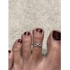 Toe Ring 925 Sterling Solid Silver Adjustable Mixed Design Open