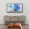 C-Shaped Couch Table, Side Tables with 360° Rotating Wheels, 45°