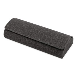 テーシーケース メガネケース おしゃれ セミハード ケース マグネット式 アルミ ポリウレタン ブラック 薄型 HY-8061-2