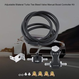 KSTE Boost Controller - Adjustable Bilateral Turbo Tee Bleed Valve, Manual Boost Controller Kit Universal for Car