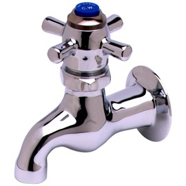 T&S Brass B-0706 Sill Faucet, Self-Closing, 1/2-Inch Npt Female Inlet, 3-7/8-Inch Wall To Center Of Spout