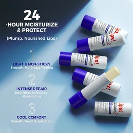 Lip Balm, 2pcs Lip Balm Set, Deeply Hydrating Lip Moisturiser with Shea Butter & Beeswax, Long-Lasting Nourishing, Lip Care