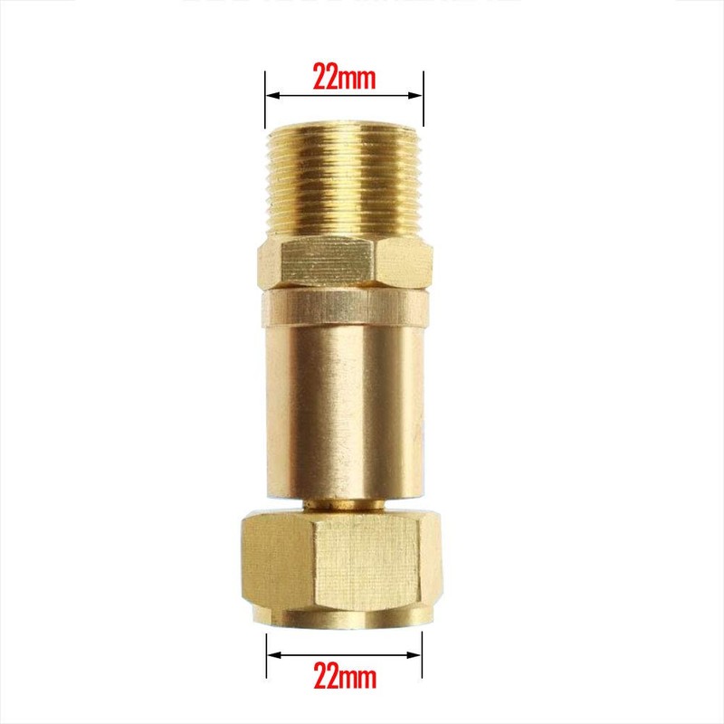Nuzamas Pressure Washer Hose Adapter Swivel Joint Kink Connector Solid