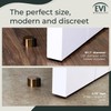 EVI Door Stoppers | Leather Brass Door Stop - Adhesive