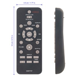 AULCMEET Fernsteuerung AXD7737 Neu Ersetzen Sie Fernbedienung passend für fit for Poineer CD Receiver System X-EM21 X-EM11 X-EM22 X-EM12