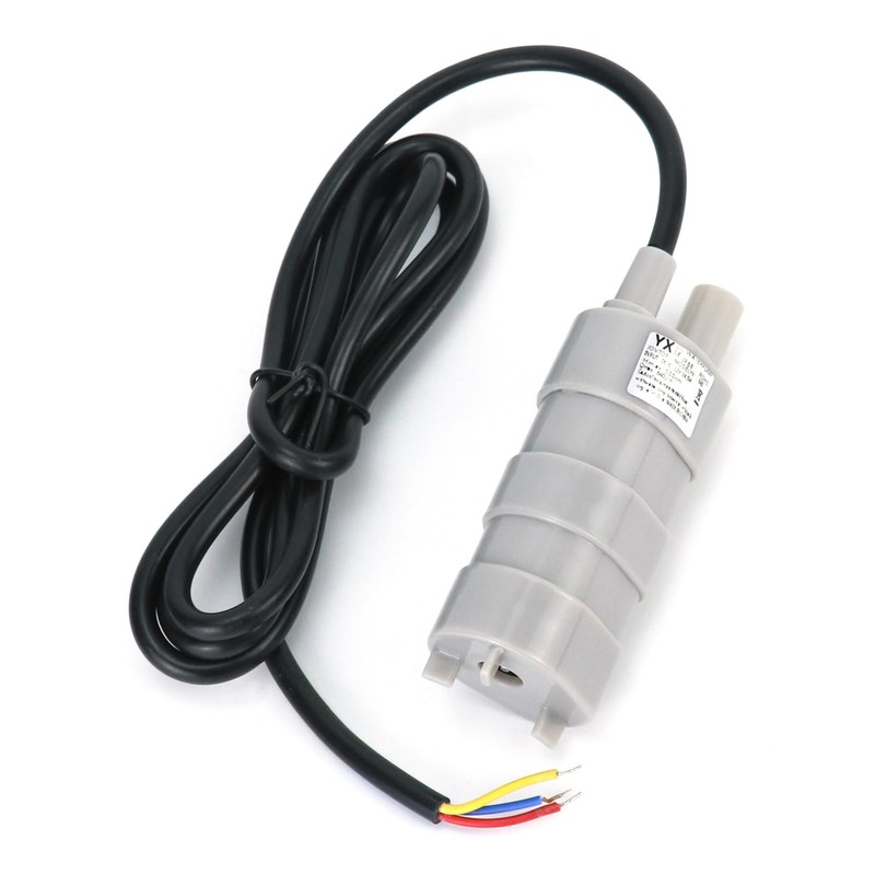 QWORK 12V Submersible Water Pump, 2 Pack 6-15V DC Mini