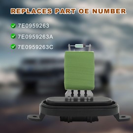 GIONAR Heater Blower Motor Fan Resistor for VW Transporter T5 Caravelle T5 Multivan T5 Touareg Amarok, OEM 7E0959263 7E0959263A 7E0959263C, Replacement for Blower Motor Fan Resistor