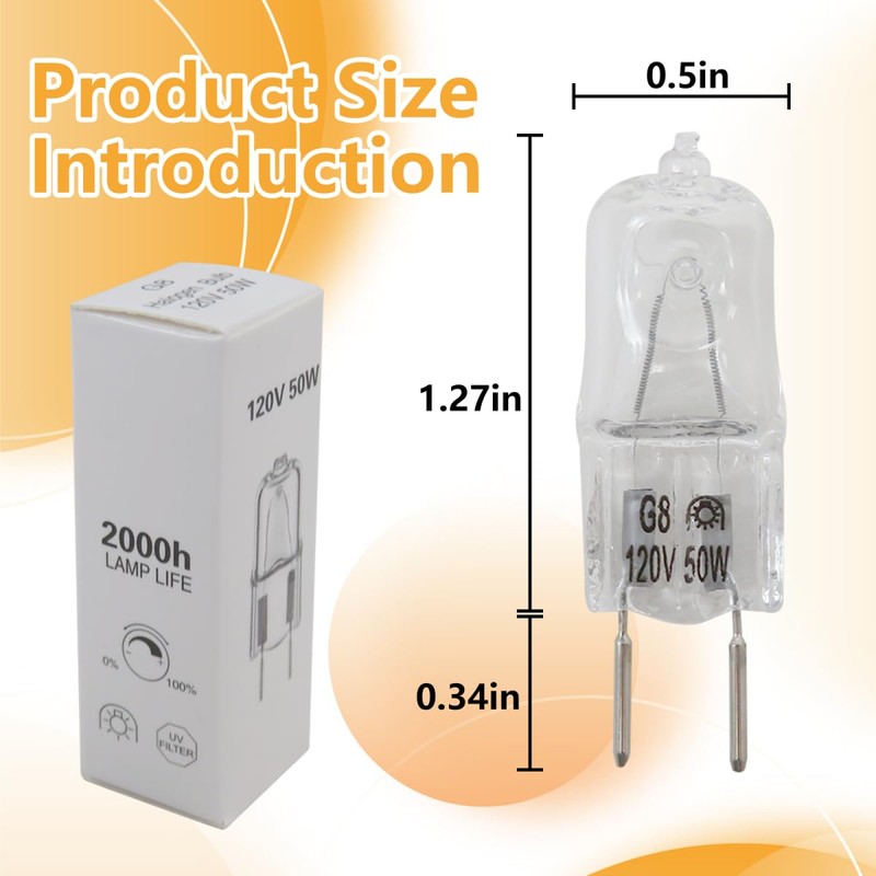 2025 DEARCOOL Dimmable Halogen Bulbs for GE Microwave - 10-Pack