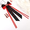 Football Hair Bows Accessories for Women Game Day Bows Silky