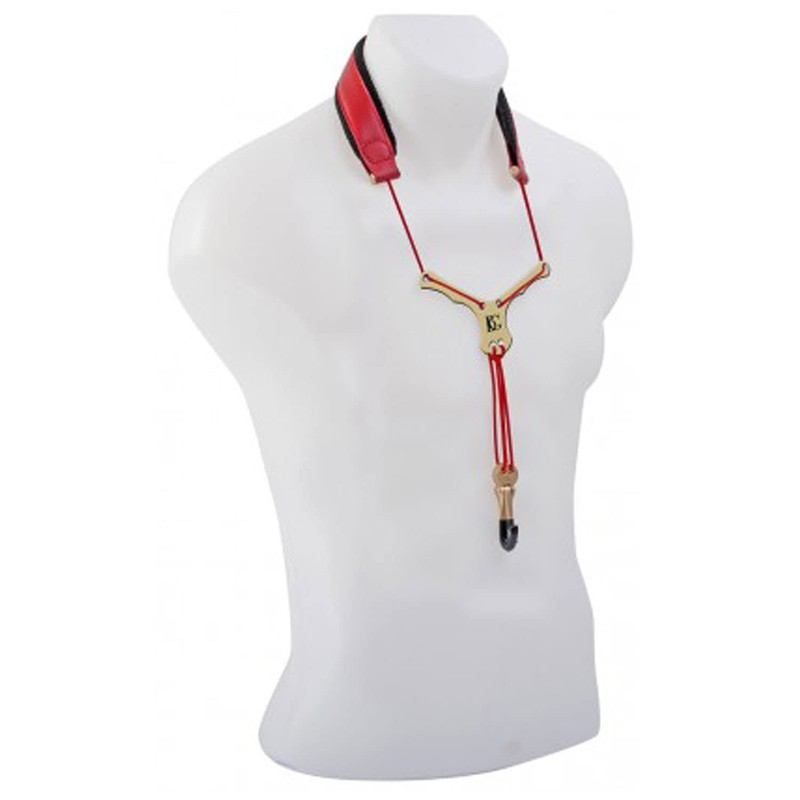 BG Zen Strap for Soprano Alto Tenor Saxophone Red S29YMSH