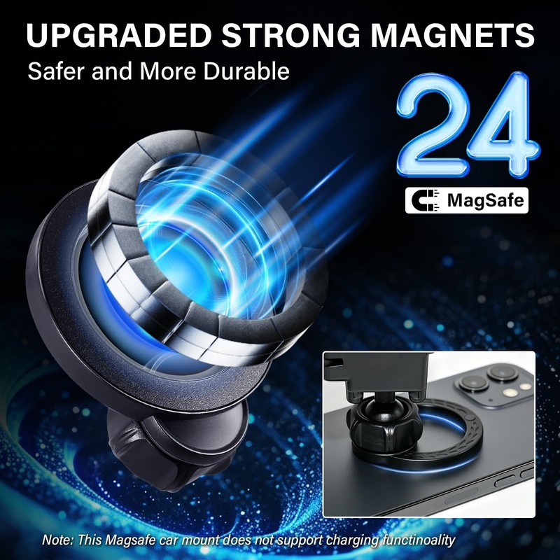 Car Phone Holder for 2021-2026 Ford Mustang Mach-E Accessories 15.5