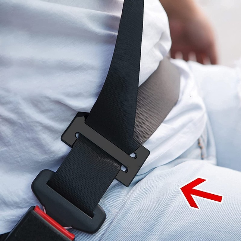 ISKIP Seat Belt Clips, Seatbelt-Adjusting Metal Lock Buckle, Safety Insert