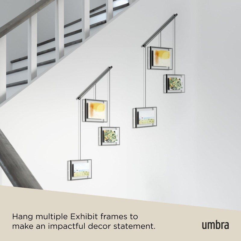 Umbra Exhibit Picture Frame Gallery Set Adjustable Collage Display for