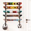 YMYNY Skateboard Wall Mount, 6 Layer Skateboard Rack Holder, Snowboard
