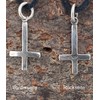 Kiss of Leather Dainty Cross Pendant 925 Sterling Silver with