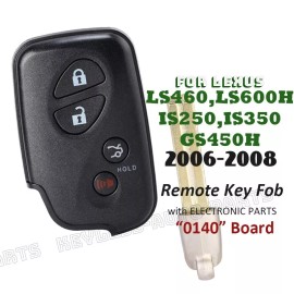 KeylessAutoParts HYQ14AAB for Lexus LS460 LS600H IS250 IS350 GS450H Remote Smart Key Fob -0140