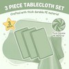 colbertcary Waterproof Disposable Plastic Table Cover 54 x 108 Inch,