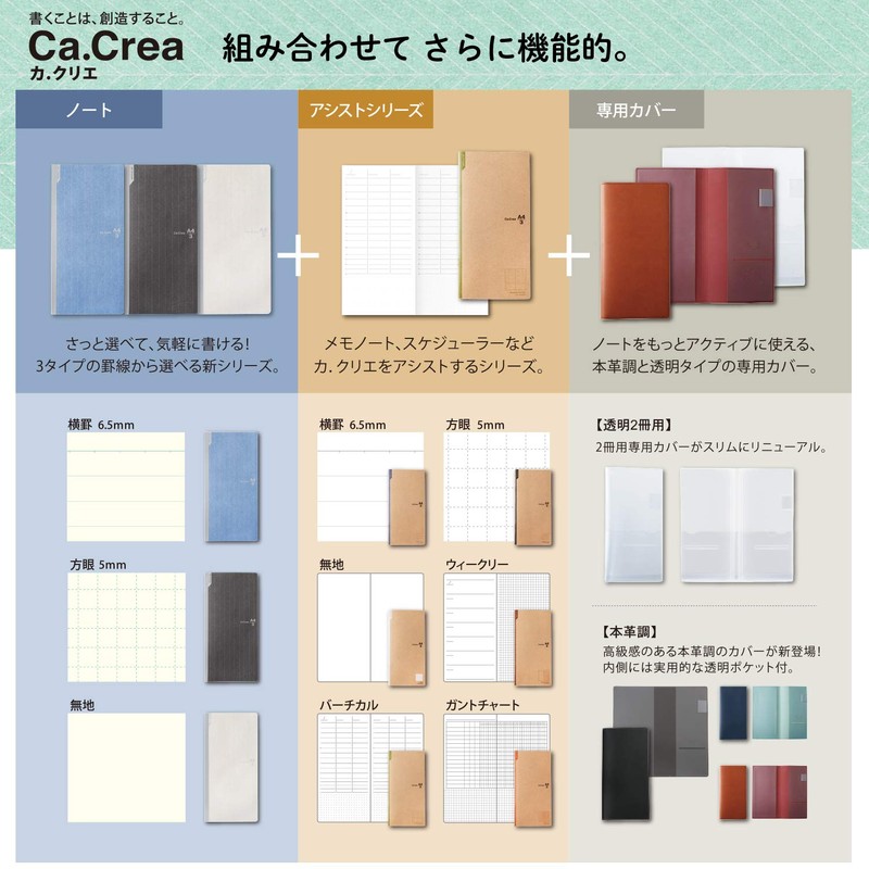 Plus Notepad, Notebook, Ca.Crea Assist Notebook