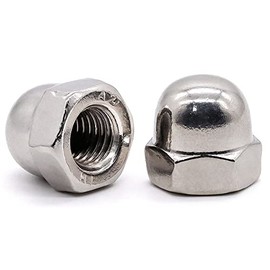 Glvaner 3/8"-16 (20 Pcs) Stainless Steel Acorn Cap Nuts, 304 Stainless Steel, Decorative Round Head Cover Hex Dome Nuts