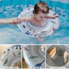 NICECONE Baby Swim Ring - Blue Dinosaur Inflatable Pool Float