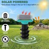 2 Pack Solar Ultrasonic Mole Repellent Outdoor, 3 Modes, Waterproof