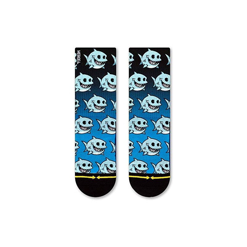 MERGE4 Chump Magic Fat Shark Medium Youth Crew Socks for