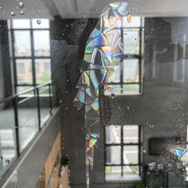 Prism Window Stickers for Bird Strikes, Anti-Collision Stickers, Prevent Birds from Flying in Windows (Birds, 15 Pack)