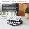 DII Basic Terry Collection Solid Windowpane Dishcloth Set, 12x12, Spice,