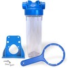 European Design Transparent Standard 10 inch Water Filter Housing, Presser