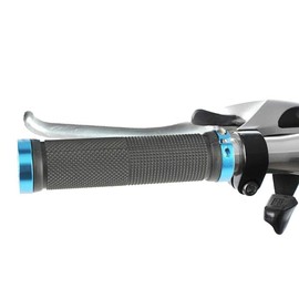 SuperglockT Ergonomic Bicycle Grips Screw Grips Non-Slip Rubber Handle with Aluminium Lock Bicycle Handlebar Grips Set for MTB BMX Mountain Bike Cycling (Blue)