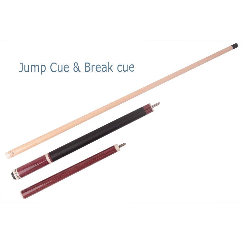 AB Earth Heavy 3-Piece Jump Break Cue 19oz/20oz/21oz/23oz/25oz/28oz (Maroon, 25oz)
