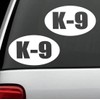 2-Count K-9 Oval Decal M1102 Sticker
