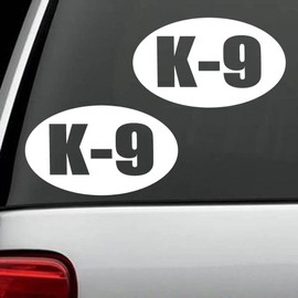 2-Count K-9 Oval Decal M1102 Sticker