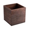 HAKZEON 4 Pack Wooden Planter Box, 4 Inch Square Wood