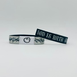 Daily Bible Verse Bracelet Daily Sheepy Bible Verse Christian Bracelet -I Love Jesus - Color: WWJD Black