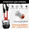 Heavy Duty Bungee Cords with Carabiner Hooks: 18”(45.7cm) Red Elastic