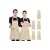 5pzs Delantales De Lona Ajustables, Para Chef O Art
